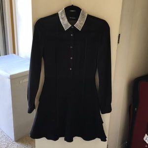 Kooples silk black dress